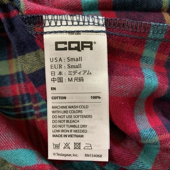 CQR New With Tags WOMEN'S 100% BRUSHED SOFT COTTON PLAID FLANNEL SHIRT - Picture 11 of 14